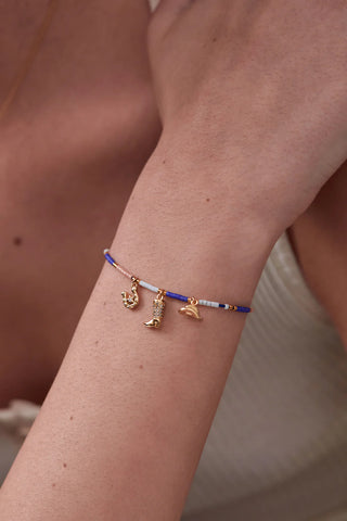 Cowboy Miyuki Louise Bracelet  - Gold Plated