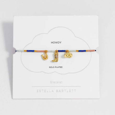 Cowboy Miyuki Louise Bracelet  - Gold Plated
