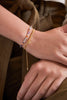 Mini Amelia Gemstone Bracelet - Gold Plated | Pink Opal and Aquamarine