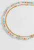 Mini Mixed Gemstone Duo Chain Bracelet - Gold Plated