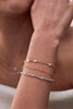Mini Mixed Gemstone Duo Chain Bracelet - Gold Plated