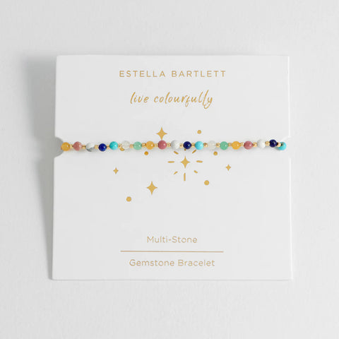 Wellness Mixed Gemstone Amelia Bracelet - Gold Plated