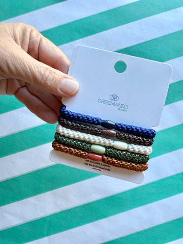 Hair Elastics Pack - Nougat