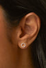 CZ Circle Earrings