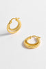 Twisted Double Hoops - Gold Plated