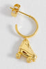 Rollerskate Hoop Earrings - Gold Plated