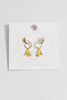 Rollerskate Hoop Earrings - Gold Plated