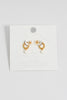 Pearl Drop And Twist Hoop Earrings - Gold Plated