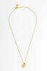 Pearl Heart Tulip Pendant Gold Plated | Pearl