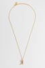 Pave Cowboy Boot Necklace - Gold Plated