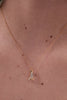 Pave Cowboy Boot Necklace - Gold Plated