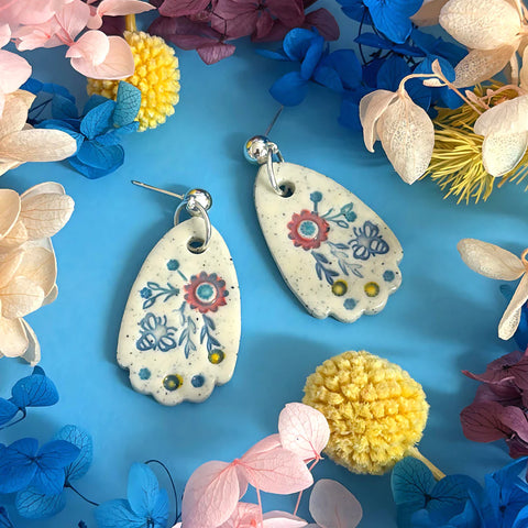 BOTANICA CERAMICA : Ceramic Earrings