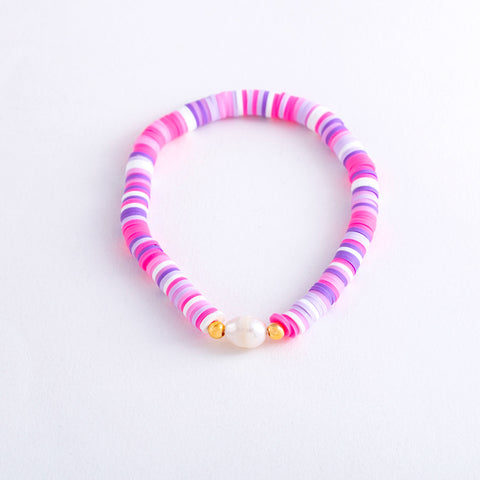 Heishi Bracelet - Lilac Multi