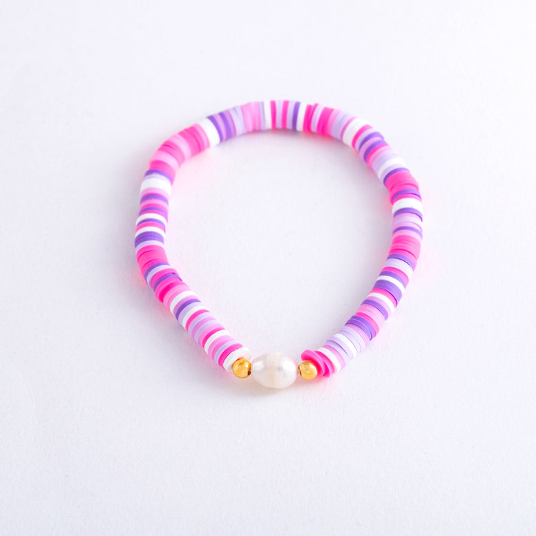 Heishi Bracelet - Lilac Multi