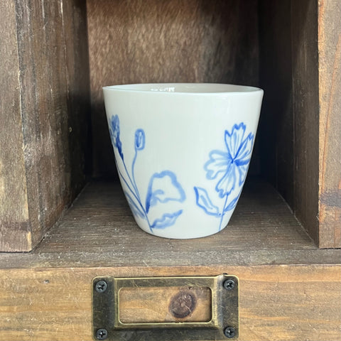 Blue Meadows Porcelain Latte Cup NO.6