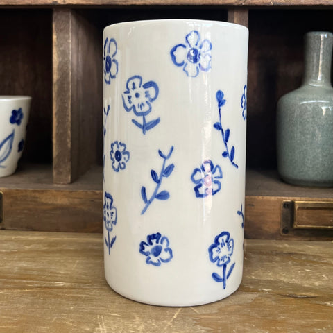 Blue Meadows Porcelain Vase Medium NO.3