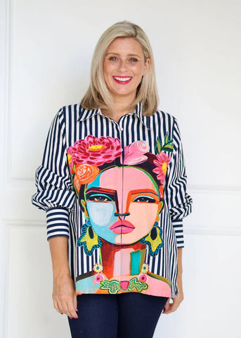 Frida Shirt - Navy