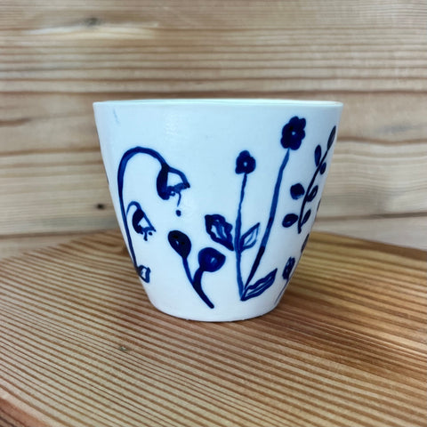 Blue Meadows Porcelain Latte / Teacup 1