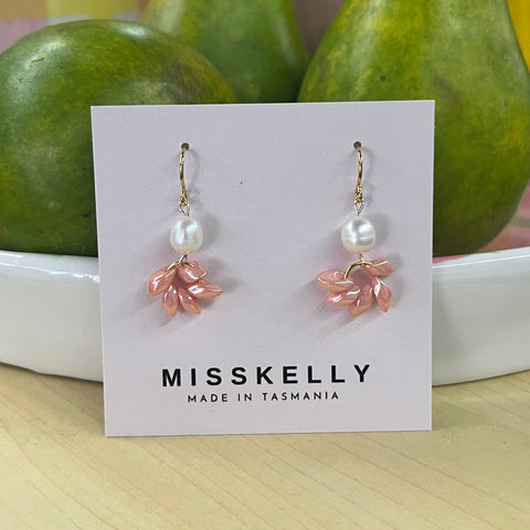 Suncatcher Earrings  - Peach