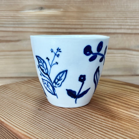 Blue Meadows Porcelain Latte / Teacup 1