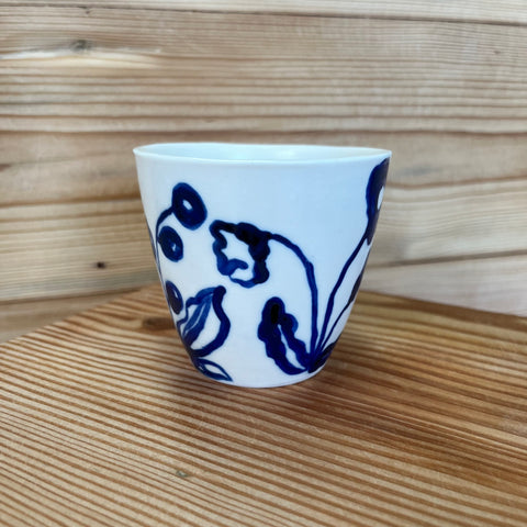Blue Meadows Porcelain Latte / Teacup 4