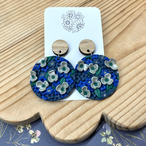 Forget Me Not - Large Dangles Round