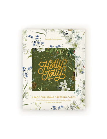 6 Pack Christmas Greeting Card Boxset - A Christmas Garden