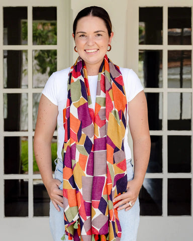 Quincy Abstract Autumn/Winter Scarf