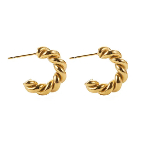 Audrey Twist Hoop Earrings