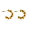 Audrey Twist Hoop Earrings