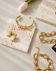 Sofia Gold Wave Stud Earrings