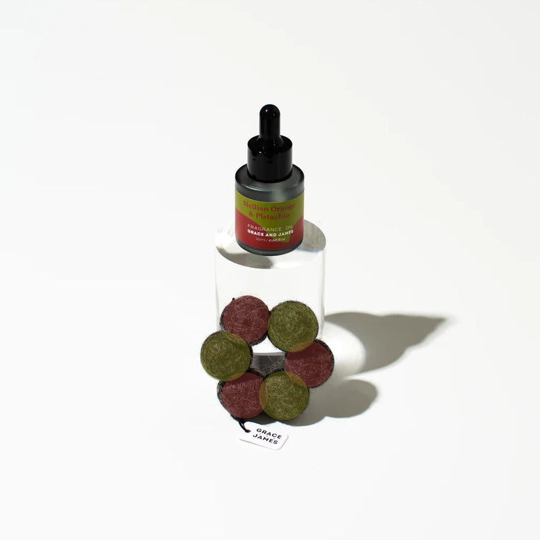 SICILIAN ORANGE & PISTACHIO - FELT AIR FRESHENER