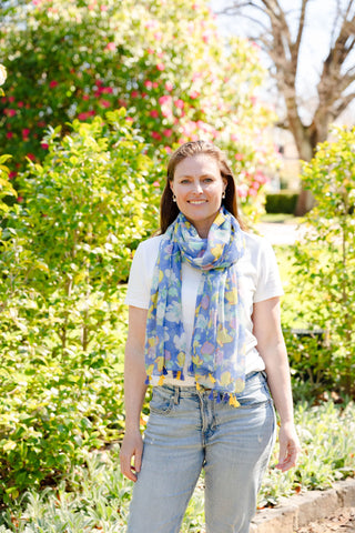 Anna Floral Lightweight Scarf