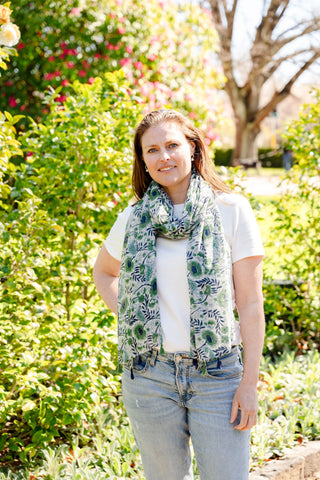 Caroline Floral Lightweight Scarf