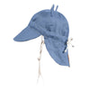 'Roamer' Teddy Flap Sun Hat - Steele / Flax
