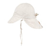 'Roamer' Teddy Flap Sun Hat - Steele / Flax