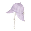 'Roamer' Teddy Flap Sun Hat - Viola / Flax