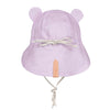 'Roamer' Teddy Flap Sun Hat - Viola / Flax