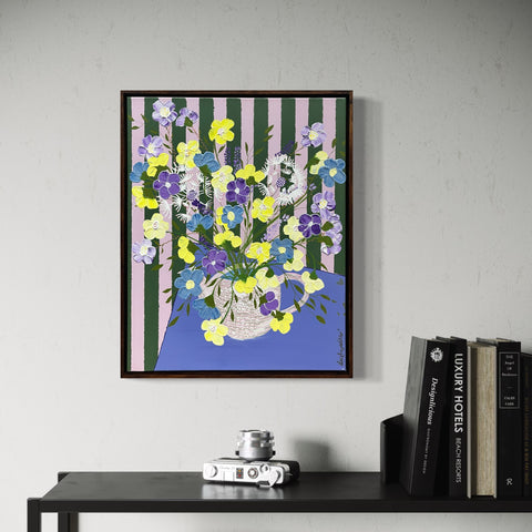 Flowers in Teapot (52x42cm) Lisa Jayne Stiller