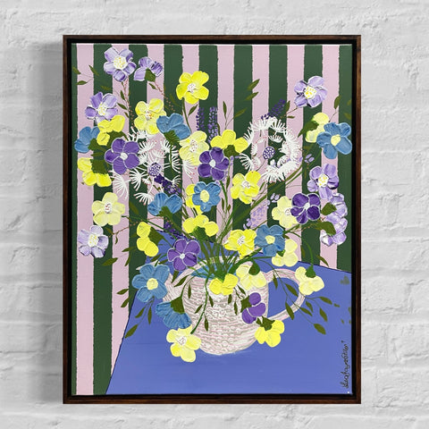 Flowers in Teapot (52x42cm) Lisa Jayne Stiller