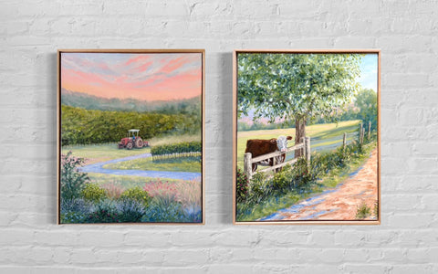Last Light (53x63cm) Charlotte Moore - Country Style Gardens Exhibition