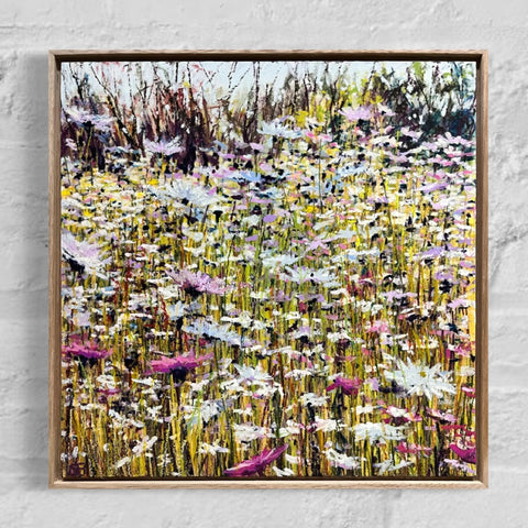 Where the Wild Things Grow (33x33cm) Narelle Higson - Country Style Gardens Exhibition