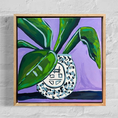 Potted Plant (33x33cm) Rachael Stanford - The Curated Canvas