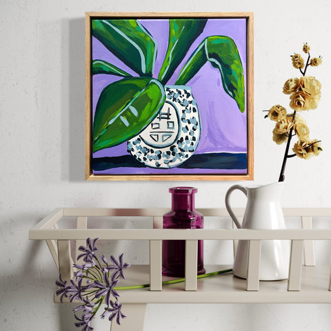 Potted Plant (33x33cm) Rachael Stanford - The Curated Canvas