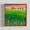 Twilight Fields (33x33cm) Rachael Stanford - The Curated Canvas