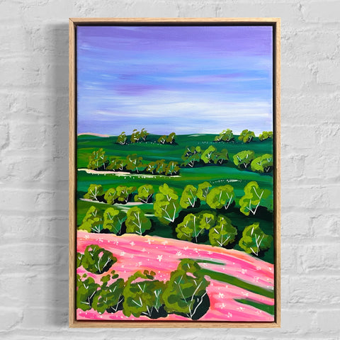 Reflections of Spring (63x43cm) Rachael Stanford - The Curated Canvas