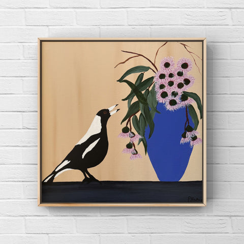 Among Flowers & Feathers (32x32cm) Paula Mackay