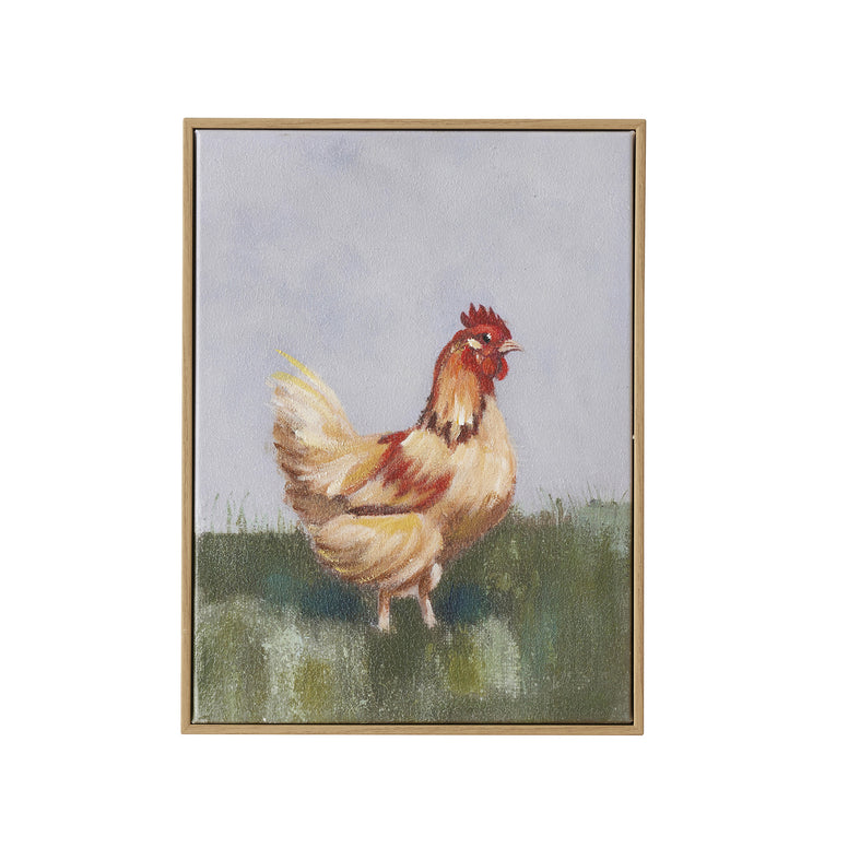 Hen Oak Framed Print 30x40cm