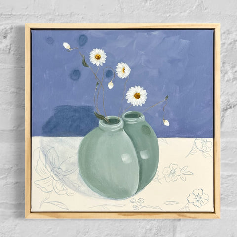 Little Buddy Green (32.5x32.5cm) Jen White