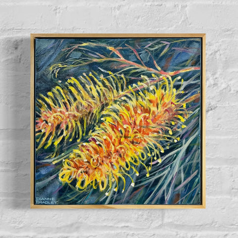 Grevilleas (33 x 33cm) Dianne Bradley